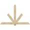 Ekena Millwork Kennewick Rough Sawn Timber Gable Bracket, Douglas Fir, 84"W x 56"H x 2"D x 6"F, 16/12 Pitch GBW084X56X0206KEN00RDF - alternate 1